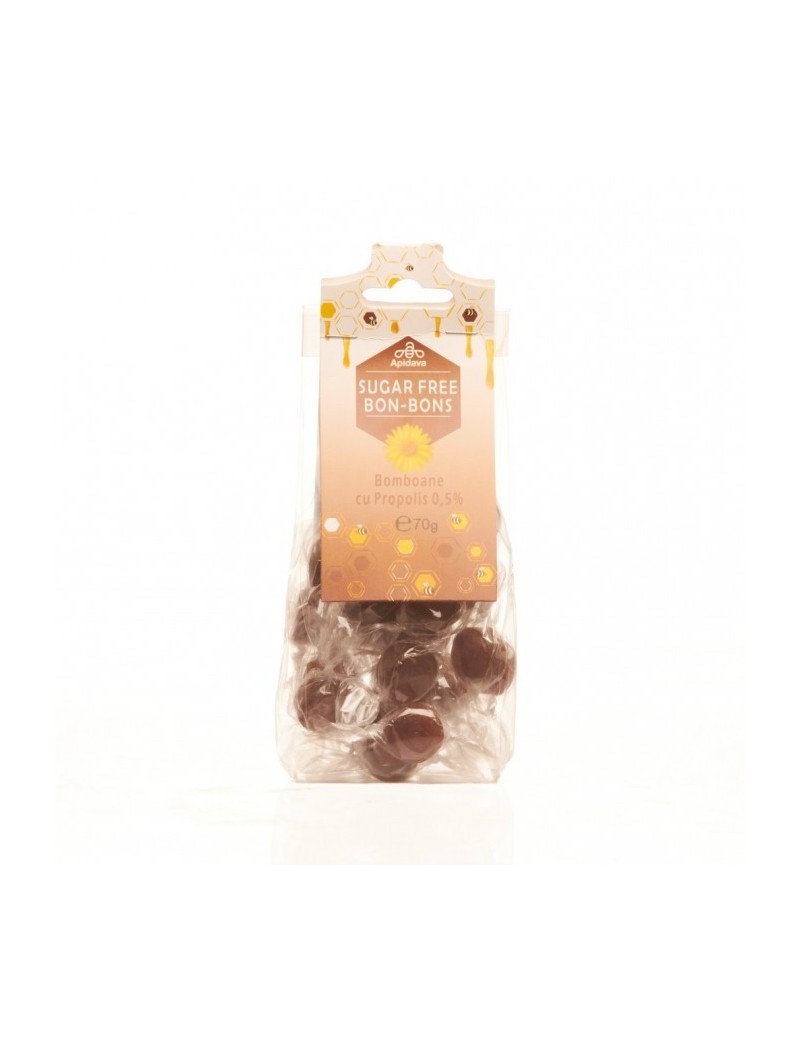 Bomboane cu propolis si lemn dulce 70 gr Bomboane cu propolis si lemn dulce 70 gr