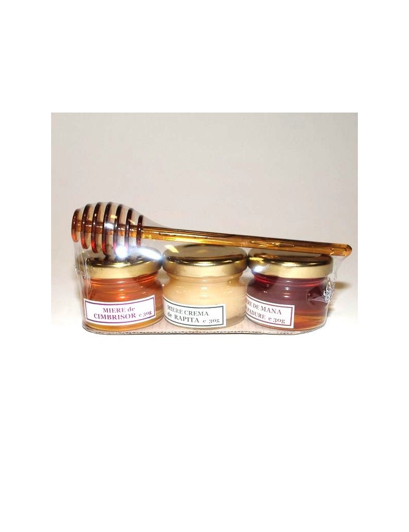 Set 3 x 30gr + betisor miere Set 3 x 30gr + betisor miere